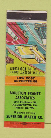 Matchbook Cover - Moulton Franz Superior Match Allentown PA