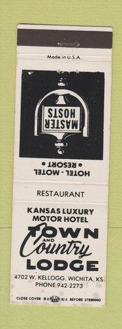 Matchbook Cover - Town and Country Lodge Wichita KS WEAR