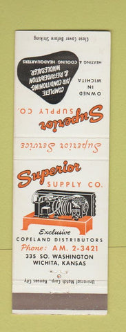 Matchbook Cover - Superior Supply Air Conditioning Wichita KS