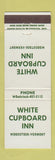 Matchbook Cover - White Cupboard Inn Woodstock VT