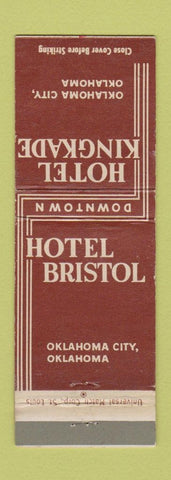 Matchbook Cover - Hotel Bristol Oklahoma City OK