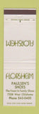 Matchbook Cover - Florsheim Shoes Paulsen's Milwaukee WI