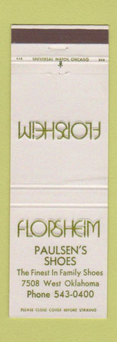 Matchbook Cover - Florsheim Shoes Paulsen's Milwaukee WI