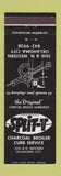 Matchbook Cover - Split V Charcoal Broiler Oklahoma City OK football