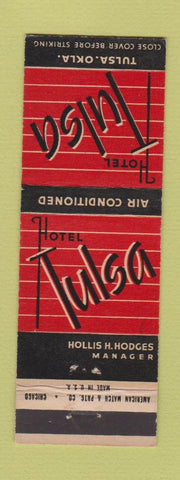 Matchbook Cover - Hotel Tulsa OK