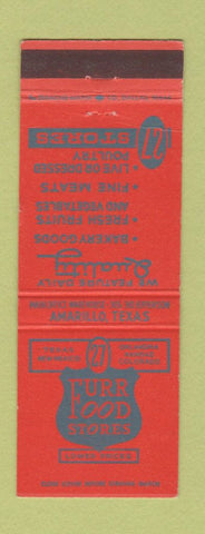 Matchbook Cover - Furr Food Stores Grocery Amarillo TX