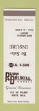 Matchbook Cover - Rupp Driskill Insurance Vinita OK