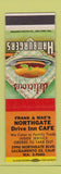 Matchbook Cover - Northgate Drive Inn Cafe Sacramento CA SAMPLE