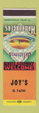 Matchbook Cover - Joy's CA? SAMPLE
