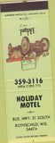 Matchbook Cover - Holiday Motel Rothschild WI