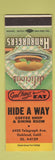 Matchbook Cover - Hide A Way Coffee Shop Oakland CA SAMPLE