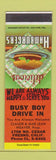 Matchbook Cover - Busy Boy Drive In Fresno CA SAMPLE