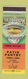 Matchbook Cover - Patio Pantry Yorba Linda CA SAMPLE