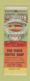 Matchbook Cover - Sno White Coffee Shop Pacoima CA SAMPLE