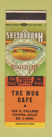 Matchbook Cover - Mug Cafe Covina CA SAMPLE