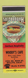 Matchbook Cover - Woody's Cafe Willits CA SAMPLE