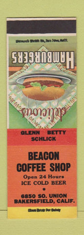 Matchbook Cover - Beacon Coffee Shop Bakersfield CA SAMPLE