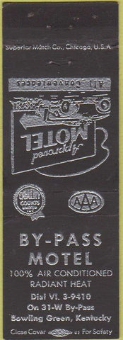 Matchbook Cover - By Pass Motel Bowling Green KY
