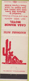 Matchbook Cover - Casa Manor Motel San Diego CA