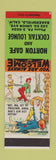 Matchbook Cover - Horton Cafe Bakersfield CA Hillbilly SAMPLE