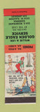 Matchbook Cover Will & Lee Golden Eagle oil gas Los Angeles CA Hillbilly SAMPLE