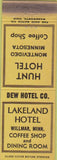 Matchbook Cover - Lakeland Hotel Willmar MN