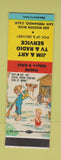 Matchbook Cover - Jim & Art TV Radio San Fernando CA WEAR Hillbilly SAMPLE