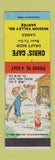 Matchbook Cover - Chris' Cafe Santee CA  Hillbilly SAMPLE