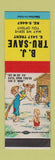 Matchbook Cover - BJ Tru Save Hillbilly SAMPLE