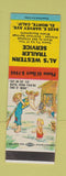 Matchbook Cover - Al's Western Trailer Service El Monte CA Hillbilly SAMPLE