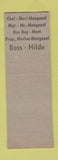 Matchbook Cover - Mert's Cafe Baldwin Park CA Hillbilly SAMPLE