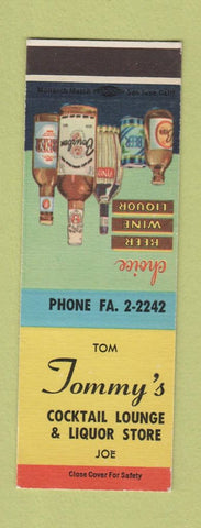 Matchbook Cover - Tommy's Bar CA? SAMPLE