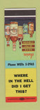 Matchbook Cover - X's Liquor Coalinga CA SAMPLE
