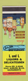 Matchbook Cover - L&L Liquor Deli Sacramento CA SAMPLE