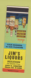 Matchbook Cover - Jim's Liquor Deli SAMPLE