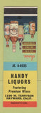 Matchbook Cover - Handy Liquors Hayward CA SAMPLE