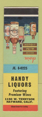 Matchbook Cover - Handy Liquors Hayward CA SAMPLE
