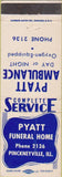 Matchbook Cover - Pyatt Funeral Home Pinckneyville IL