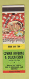Matchbook Cover - Covina Hofbrau Deli Covina CA SAMPLE