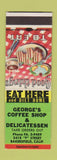 Matchbook Cover - George's Coffee Shop Deli Bakersfield CA SAMPLE