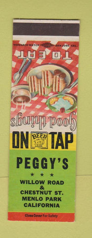 Matchbook Cover - Peggy's Menlo Park CA SAMPLE