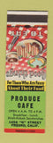 Matchbook Cover - Produce Cafe Fresno CA SAMPLE