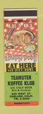 Matchbook Cover - Teamster Koffee Klub Oakland CA SAMPLE