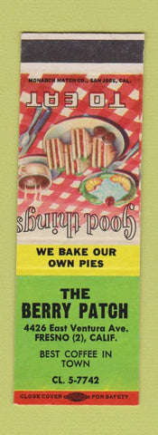 Matchbook Cover - The Berry Patch Fresno CA SAMPLE