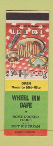 Matchbook Cover - Wheel Inn Cafe SAMPLE