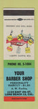 Matchbook Cover - Your Barber Shop Long Beach CA SAMPLE