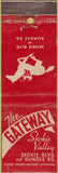 Matchbook Cover - Gateway Skokie Valley IL Horse Racing WEAR