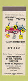 Matchbook Cover - Independent Towing SAMPLE