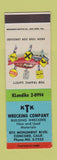 Matchbook Cover - KTK Wrecking Concord CA SAMPLE