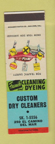 Matchbook Cover - Custom Dry Cleaners Del Mar CA SAMPLE